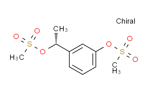 CAS No. 1233378-72-7, (R)-3-(1-((methylsulfonyl)oxy)ethyl)phenyl methanesulfonate