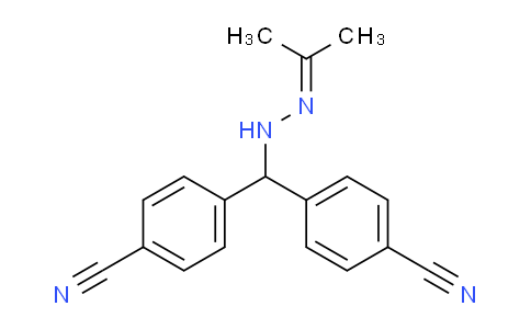 CAS No. 1280504-38-2, 4,4'-((2-(propan-2-ylidene)hydrazinyl)methylene)dibenzonitrile