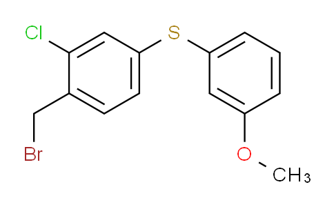 CAS No. 509089-10-5, (4-(bromomethyl)-3-chlorophenyl)(3-methoxyphenyl)sulfane