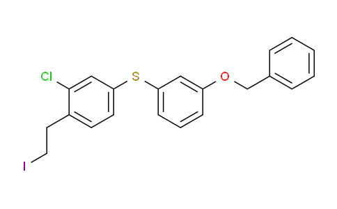 CAS No. 509089-05-8, Benzene, 1-[[3-chloro-4-(2-iodoethyl)phenyl]thio]-3-(phenylmethoxy)-