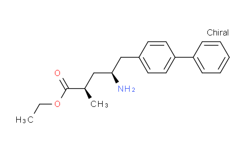 CAS No. 752174-62-2, ethyl (2R,4S)-4-amino-2-methyl-5-(4-phenylphenyl)pentanoate