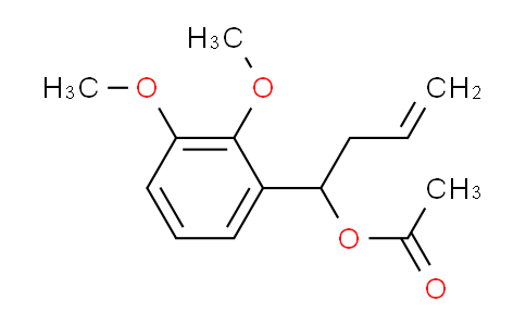 CAS No. 6282-24-2, 1-(2,3-dimethoxyphenyl)but-3-enyl acetate