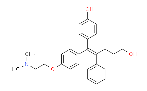 CAS No. 877387-37-6, 4-[(Z)-1-[4-[2-(Dimethylamino)ethoxy]phenyl]-5-hydroxy-2-phenylpent-1-enyl]phenol