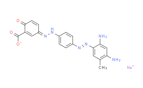 CAS No. 6300-44-3, Sodium 3-[[4-[(2,4-diamino-5-methylphenyl)-diazenyl]phenyl]hydrazinylidene]-6-oxocyclohexa-1,4-diene-1-carboxylate