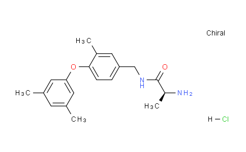 CAS No. 1821908-49-9, (S)-2-Amino-N-(4-(3,5-dimethylphenoxy)-3-methylbenzyl)propanamide hydrochloride