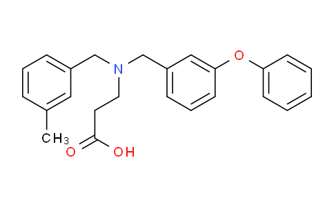 CAS No. 434910-94-8, 3-[(3-methylphenyl)methyl-[(3-phenoxyphenyl)methyl]amino]propanoic acid