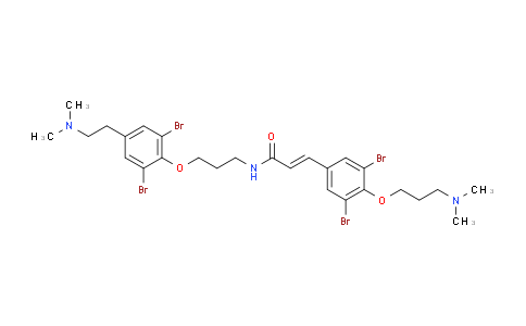 CAS No. 850013-02-4, (E)-N-[3-[2,6-Dibromo-4-[2- (dimethylamino)ethyl]phenoxy]propyl]-3-[3,5-dibromo-4- [3-(dimethylamino)propoxy]phenyl]prop-2-enamide