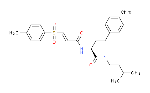 CAS No. 2138924-36-2, (S,E)-N-Isopentyl-4-phenyl-2-(3- tosylacrylamido)butanamide
