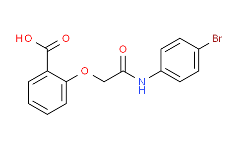 CAS No. 329220-18-0, 2-(2-((4-bromophenyl)amino)-2-oxoethoxy)benzoic acid