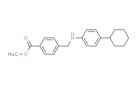CAS No. 385837-16-1, methyl 4-(((4-cyclohexylphenyl)amino)methyl)benzoate