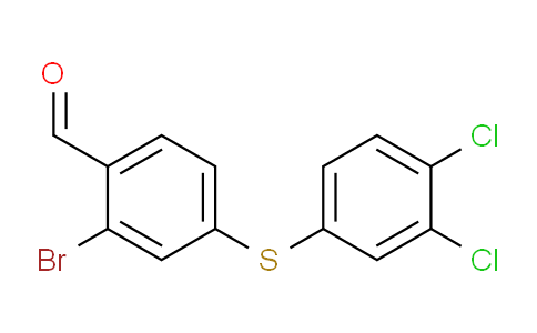CAS No. 1222010-76-5, 2-bromo-4-((3,4-dichlorophenyl)thio)benzaldehyde