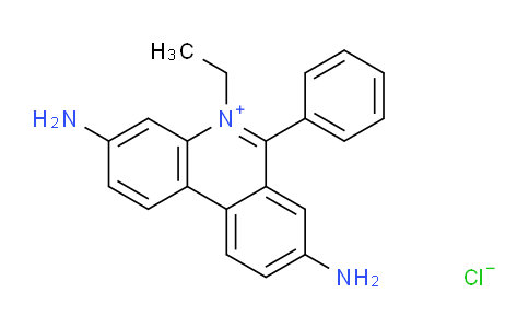 CAS No. 602-52-8, 5-ethyl-6-phenylphenanthridin-5-ium-3,8-diamine;chloride
