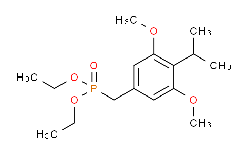 CAS No. 443982-76-1, 5-(diethoxyphosphorylmethyl)-1,3-dimethoxy-2-propan-2-ylbenzene