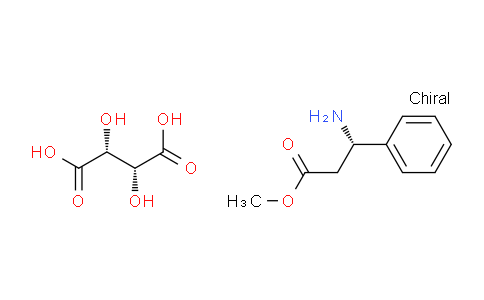 CAS No. 37088-68-9, (2R,3R)-2,3-dihydroxybutanedioic acid;methyl (3S)-3-amino-3-phenylpropanoate