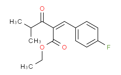 CAS No. 122930-45-4, ethyl (2Z)-2-[(4-fluorophenyl)methylidene]-4-methyl-3-oxopentanoate