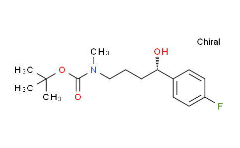 CAS No. 1352344-87-6, Carbamic acid, N-[(4S)-4-(4-fluorophenyl)-4-hydroxybutyl]-N-methyl-, 1,1-dimethylethyl ester