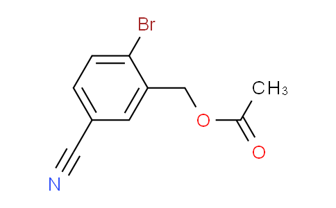 CAS No. 254744-14-4, (2-bromo-5-cyanophenyl)methyl acetate