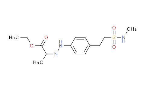 CAS No. 1025797-49-2, ethyl (Z)-2-(2-(4-(2-(N-methylsulfamoyl)ethyl)phenyl)hydrazono)propanoate