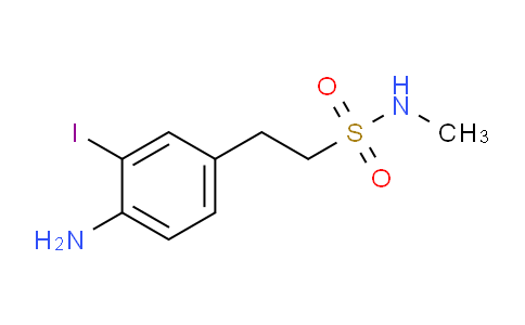 CAS No. 1200070-42-3, 2-(4-amino-3-iodophenyl)-N-methylethanesulfonamide