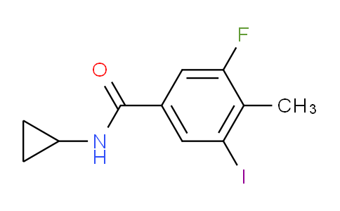 CAS No. 585544-31-6, N-cyclopropyl-3-fluoro-5-iodo-4-methylbenzamide