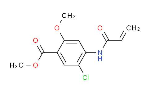 CAS No. 743461-60-1, methyl 5-chloro-2-methoxy-4-(prop-2-enoylamino)benzoate