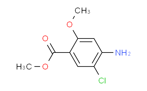 CAS No. 20896-27-9, methyl 4-amino-5-chloro-2-methoxybenzoate