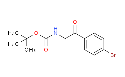 CAS No. 339185-70-5, tert-butyl N-[2-(4-bromophenyl)-2-oxoethyl]carbamate