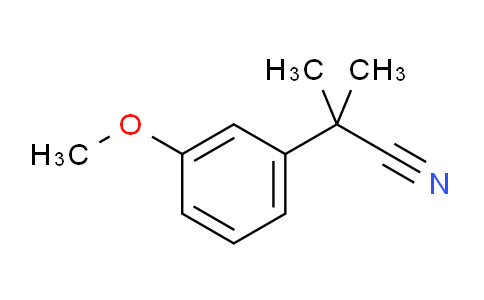 CAS No. 17653-93-9, 2-(3-Methoxyphenyl)-2-methylpropanenitrile