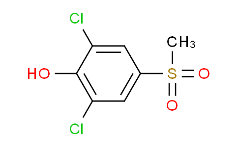 CAS No. 20951-05-7, 2,6-Dichloro-4-(methylsulfonyl)phenol