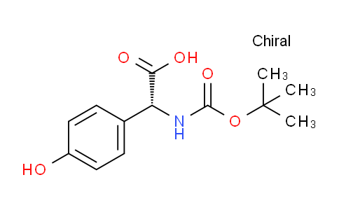 CAS No. 27460-85-1, (2R)-2-(4-hydroxyphenyl)-2-[(2-methylpropan-2-yl)oxycarbonylamino]acetic acid