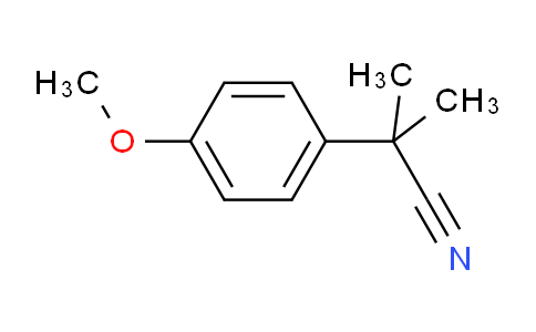 CAS No. 5351-07-5, 2-(4-Methoxyphenyl)-2-methylpropanenitrile