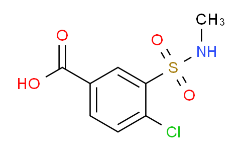 CAS No. 1429-44-3, 4-Chloro-3-[(methylamino)sulfonyl]benzoic acid