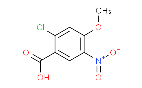 CAS No. 33458-99-0, 2-Chloro-4-methoxy-5-nitro-benzoic acid