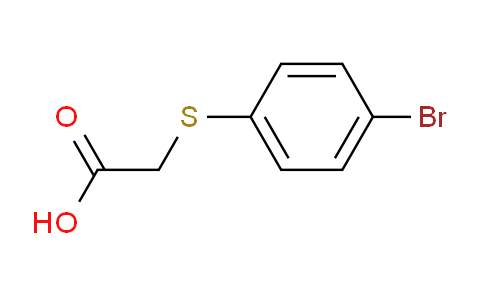 CAS No. 3406-76-6, (4-Bromo-phenylsulfanyl)-acetic acid