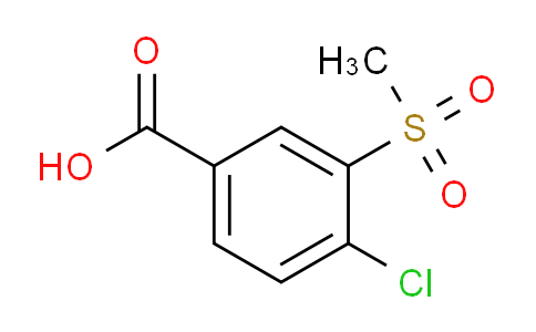 CAS No. 51522-07-7, 4-Chloro-3-(methylsulfonyl)benzoic acid
