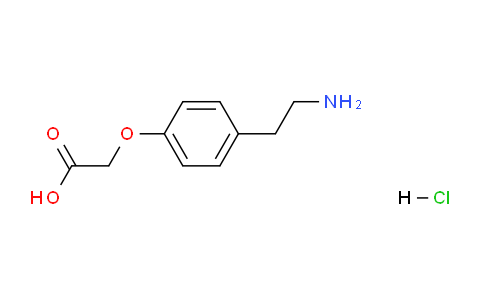 CAS No. 55458-85-0, 2-[4-(2-Aminoethyl)phenoxy]acetic acid, HCl