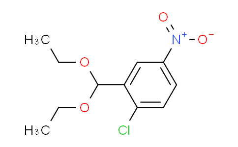 CAS No. 20423-20-5, 1-Chloro-2-(diethoxymethyl)-4-nitrobenzene
