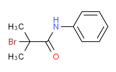CAS No. 2322-45-4, 2-Bromo-2-methyl-N-phenylpropanamide