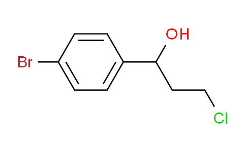 CAS No. 25574-19-0, 1-(4-Bromophenyl)-3-chloropropan-1-ol