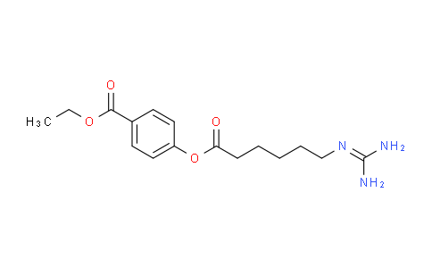 CAS No. 39492-01-8, ethyl 4-[6-(diaminomethylideneamino)hexanoyloxy]benzoate