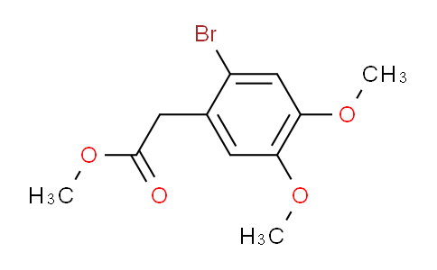 CAS No. 4697-57-8, Methyl 2-(2-bromo-4,5-dimethoxyphenyl)acetate