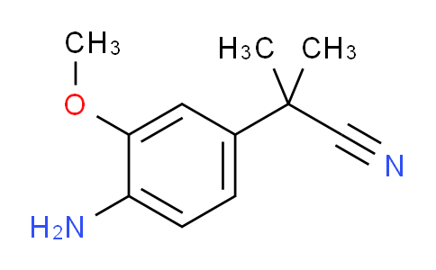 CAS No. 1067192-49-7, 2-(4-amino-3-methoxyphenyl)-2-methylpropanenitrile