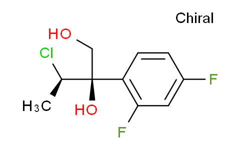 CAS No. 126917-45-1, (2R,3R)-3-Chloro-2-(2,4-difluorophenyl)butane-1,2-diol