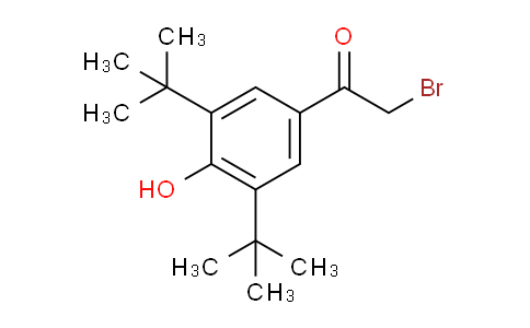 CAS No. 14386-64-2, 2-Bromo-1-[3,5-di(tert-butyl)-4-hydroxyphenyl]ethan-1-one