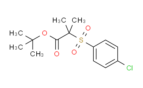 CAS No. 175135-88-3, tert-Butyl 2-((4-chlorophenyl)sulfonyl)-2-methylpropanoate