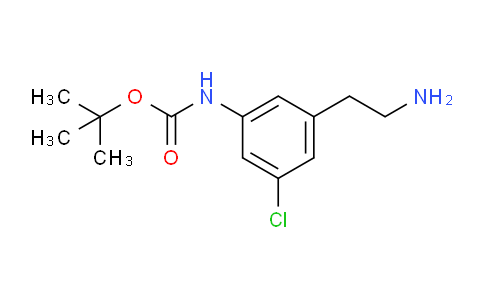 CAS No. 1188265-90-8, tert-Butyl (3-(2-aminoethyl)-5-chlorophenyl)carbamate