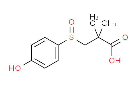 CAS No. 1171935-44-6, 3-((4-Hydroxyphenyl)sulfinyl)-2,2-dimethylpropanoic acid