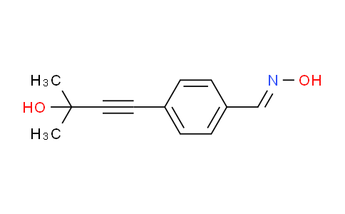 CAS No. 175203-57-3, 4-(3-Hydroxy-3-methylbut-1-yn-1-yl)benzaldehyde oxime
