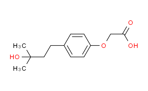 CAS No. 101268-32-0, 2-(4-(3-Hydroxy-3-methylbutyl)phenoxy)acetic acid