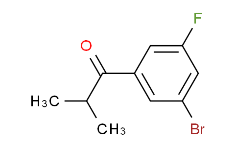 CAS No. 1147871-74-6, 1-(3-Bromo-5-fluorophenyl)-2-methylpropan-1-one